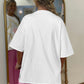 Drop Shoulder Half Sleeve Loose Tee