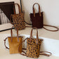 Leopard Print Small Square Bag