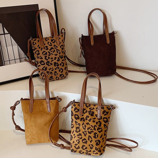 Leopard Print Small Square Bag