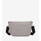 Checkered Woven Crossbody Fanny Pack