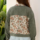 Floral Patchwork Shirt Style Jacket