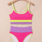 Color Block High Waisted Sexy Bikini Set
