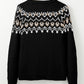 Western Fashion Abstract Printed Cardigan Sweater