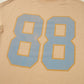 88 Number Graphic Drawstring Hemline Oversize Long Sleeve Top