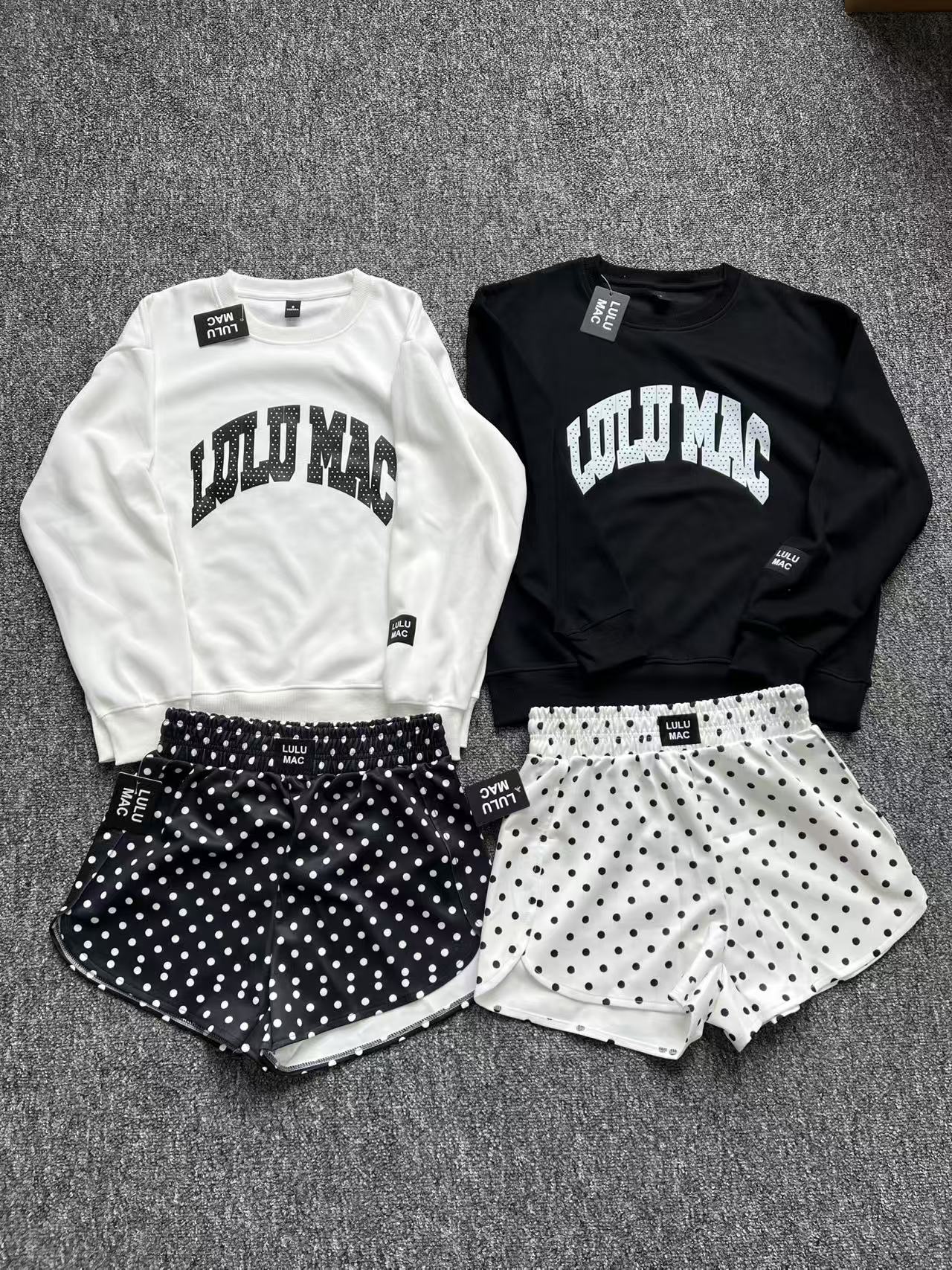 Sweatshirt and shorts set