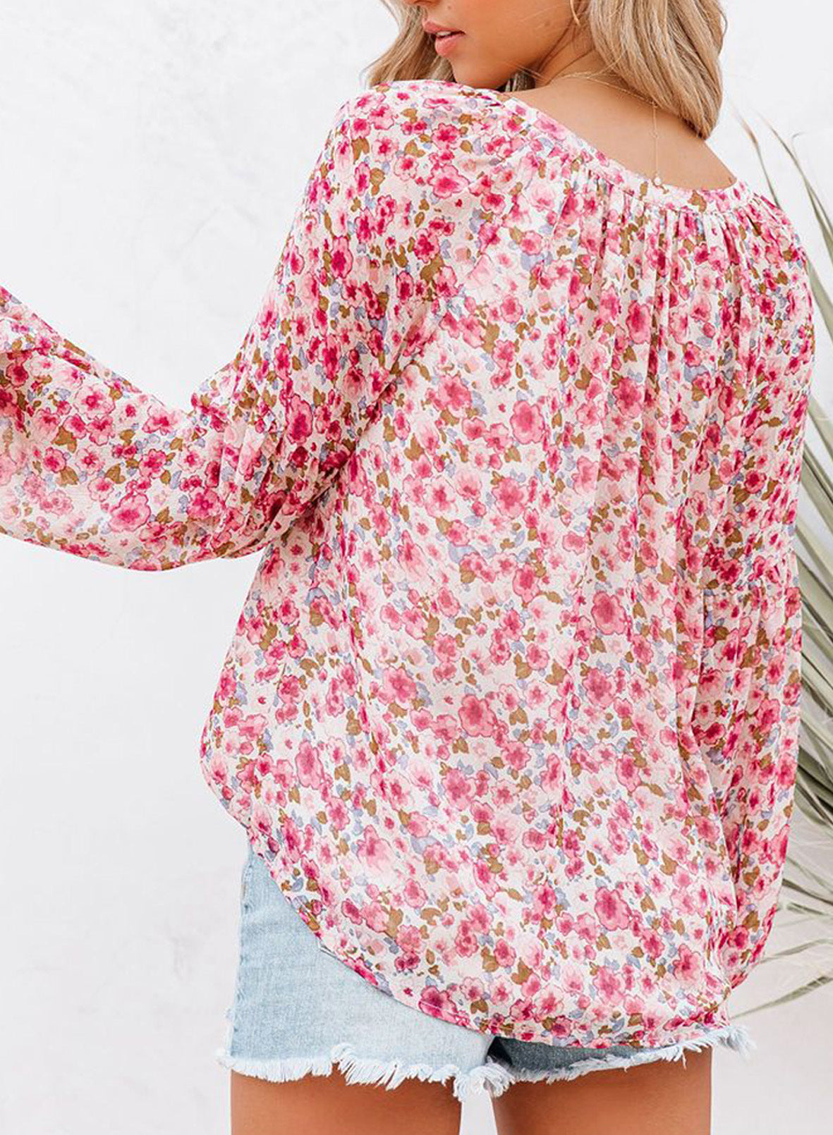 V-neck Chiffon Top