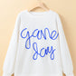 Tinsel Game Day Drop Shoulder Graphic Sweatshirt