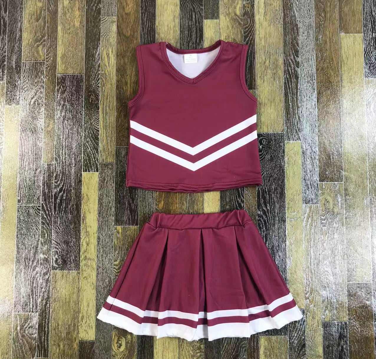 Cheerleading Sleeveless Skirt Set