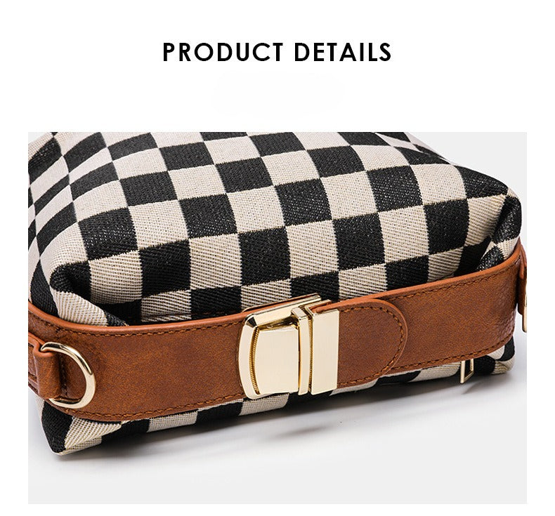 Checkered Crossbody Bag