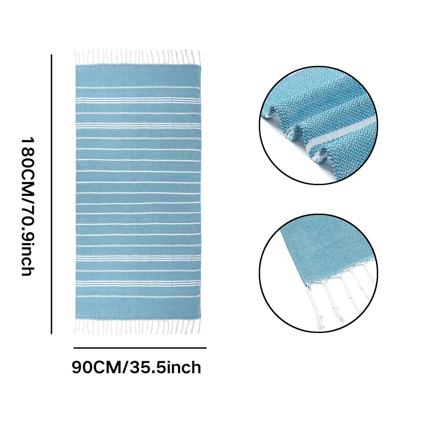 Custom Tasseled Bath Towel