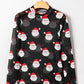 Christmas Fashion Print Slim Fit Long Sleeve Top