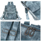 Retro Backpack Large Capacity Vegen Leather Travel Backpack