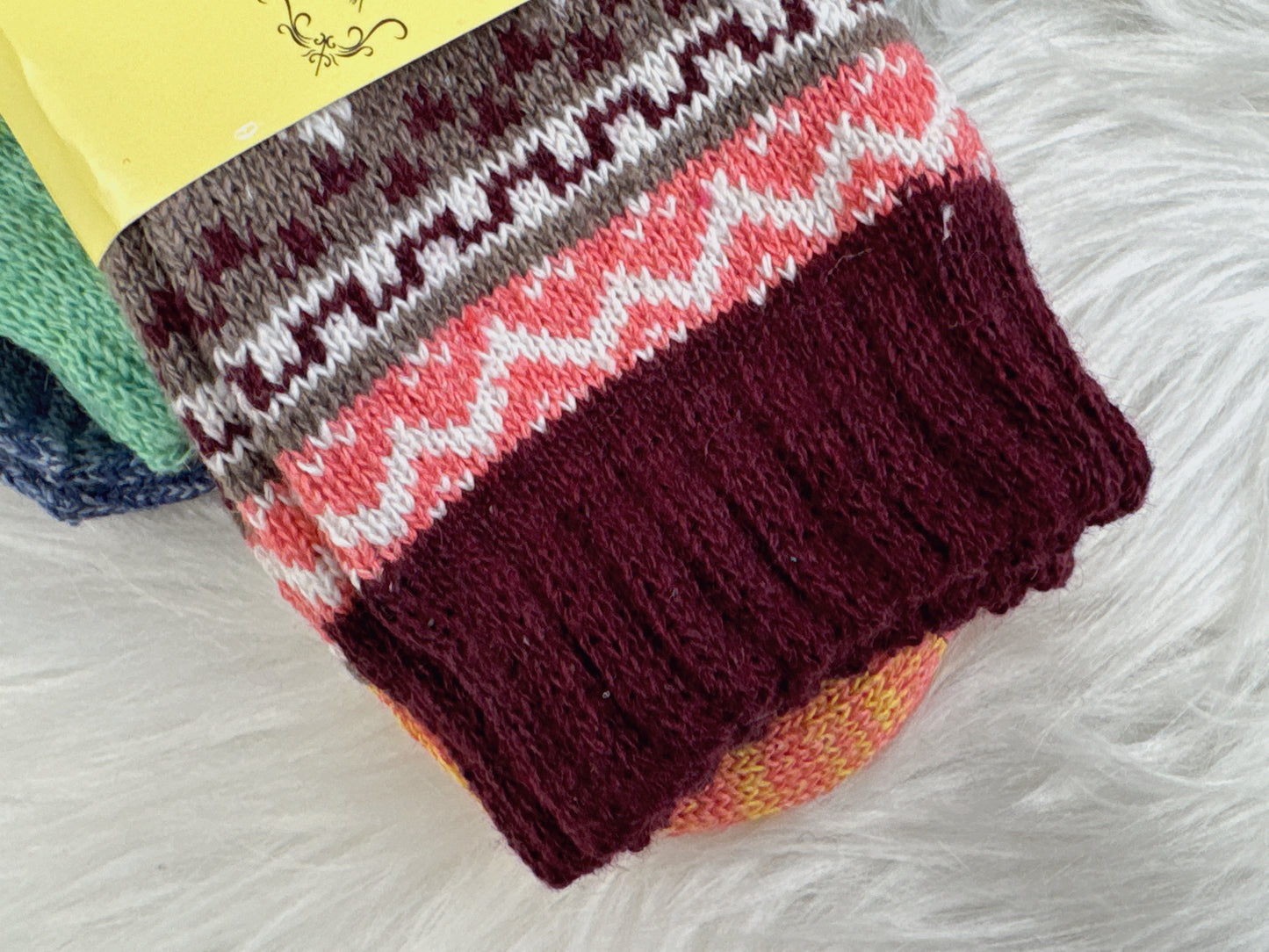 5 Pairs Geometric Pattern Socks Set (JG035)