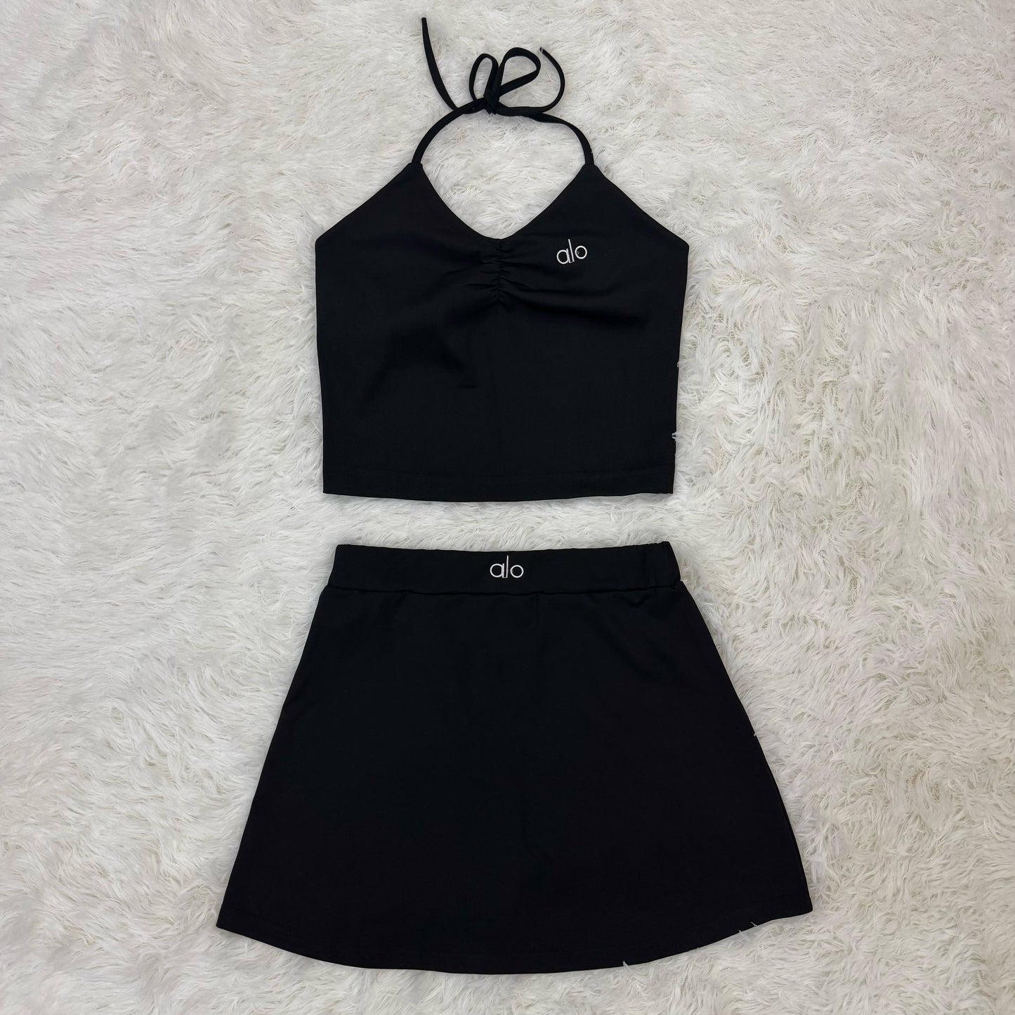 A-Two-Piece Set: Strappy Camisole and Skirt(Y71642)