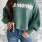 CHRISTMAS Drop Shoulder Loose Sweater