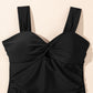 Cut out Twist Bowknot Backless One Piece Swimsuit