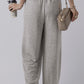 Casual High Waist Wide Leg Knit Pants