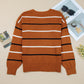 Ribbed Edge Drop Shoulder Sweater