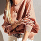 Wide Rib Knit Button Front Dolman Sleeve Sweater Cardigan