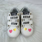 Heart Print Velcro Star Sneakers