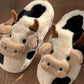 Cute Cow Cotton Slippers - KOC