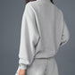 Women's Half-Zip Pullover & Shorts Lounge Set