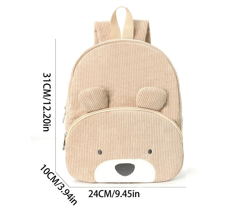 Kindergarten Girl Backpack With Zip Opening