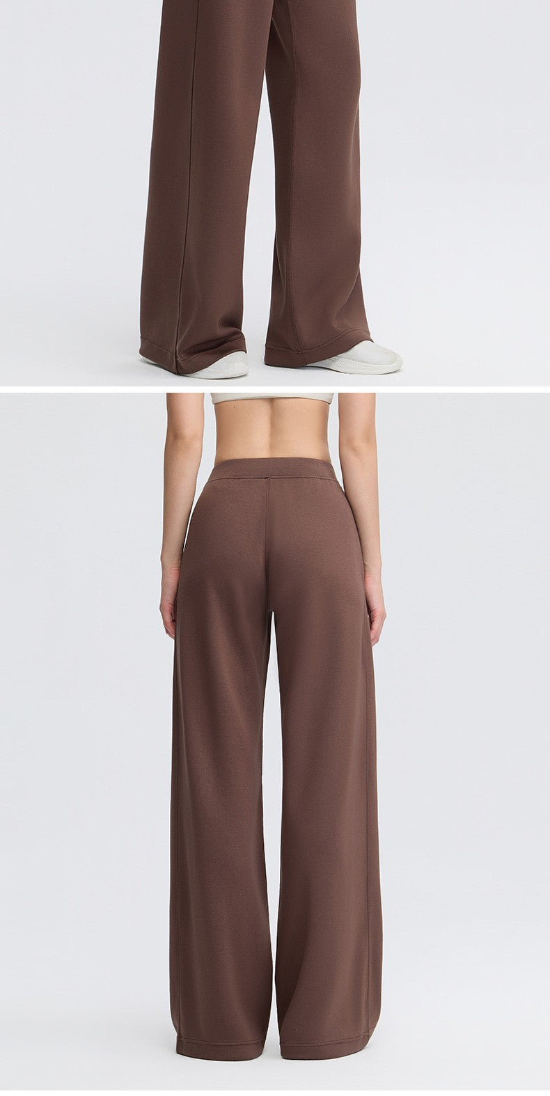 High-Waist Wide-Leg Sweatpants