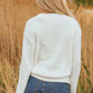 Embroidered Bow Boots Graphic Drop Shoulder Sweater