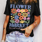 FLOWER MARKET Cotton Blend T Shirt
