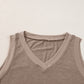 Ribbed V Neck Tank