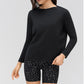 Solid Color Loose-fit Long-sleeve Athletic Pullover