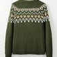 Western Fashion Abstract Printed Cardigan Sweater