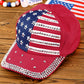 American Flag Rhinestone Decor Baseball Cap