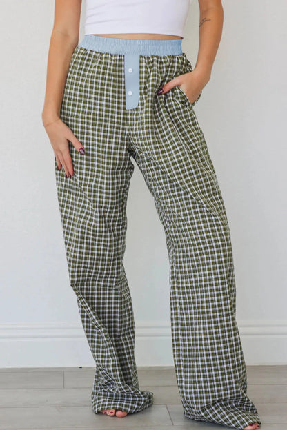 Preppy Gingham Boxer Pants
