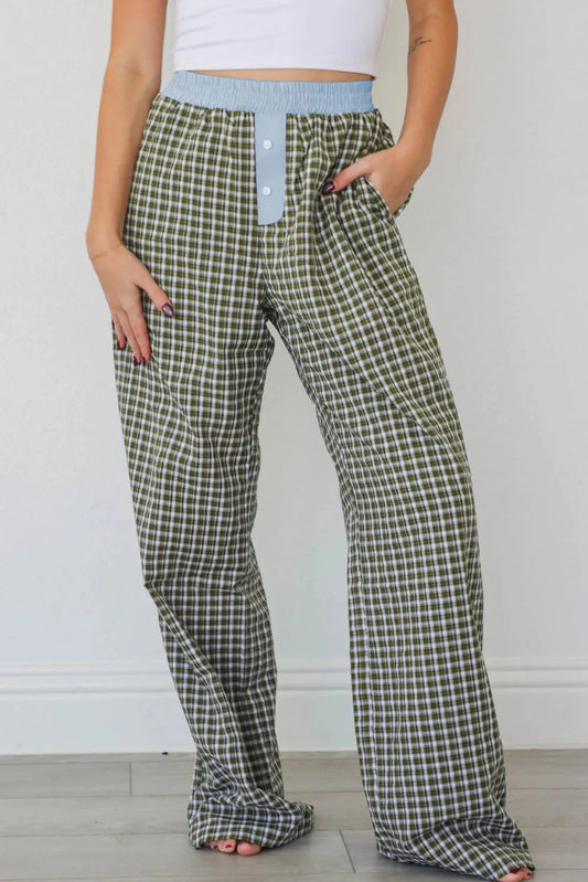 Preppy Gingham Boxer Pants