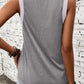 Ribbed V Neck Tank