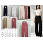 High Waisted Wide Leg Sports Casual Pants