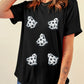 Playful Ghost Patched Cotton Blend T Shirt