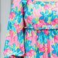 Plus Size Floral Shirred Maxi Dress