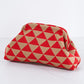 Summer Beach Clutch Purses Woven Crochet Handbags Dumpling Clutch Ruched Cloud Purse
