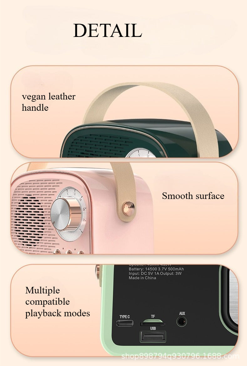 Retro Radio Bluetooth Speaker mini Portable Audio