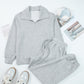 Long Sleeve Top Drawstring Pants Set