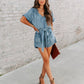 Denim Loose Overalls