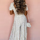 Boho Floral Smocked Wide Leg Jumpsuit