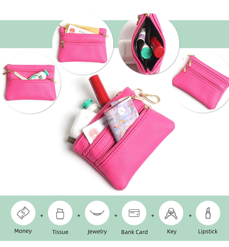 Phone Strap with Zppered Pouch