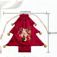 Velvet Christmas Tree Gift Bag – Heat-Transferred Design