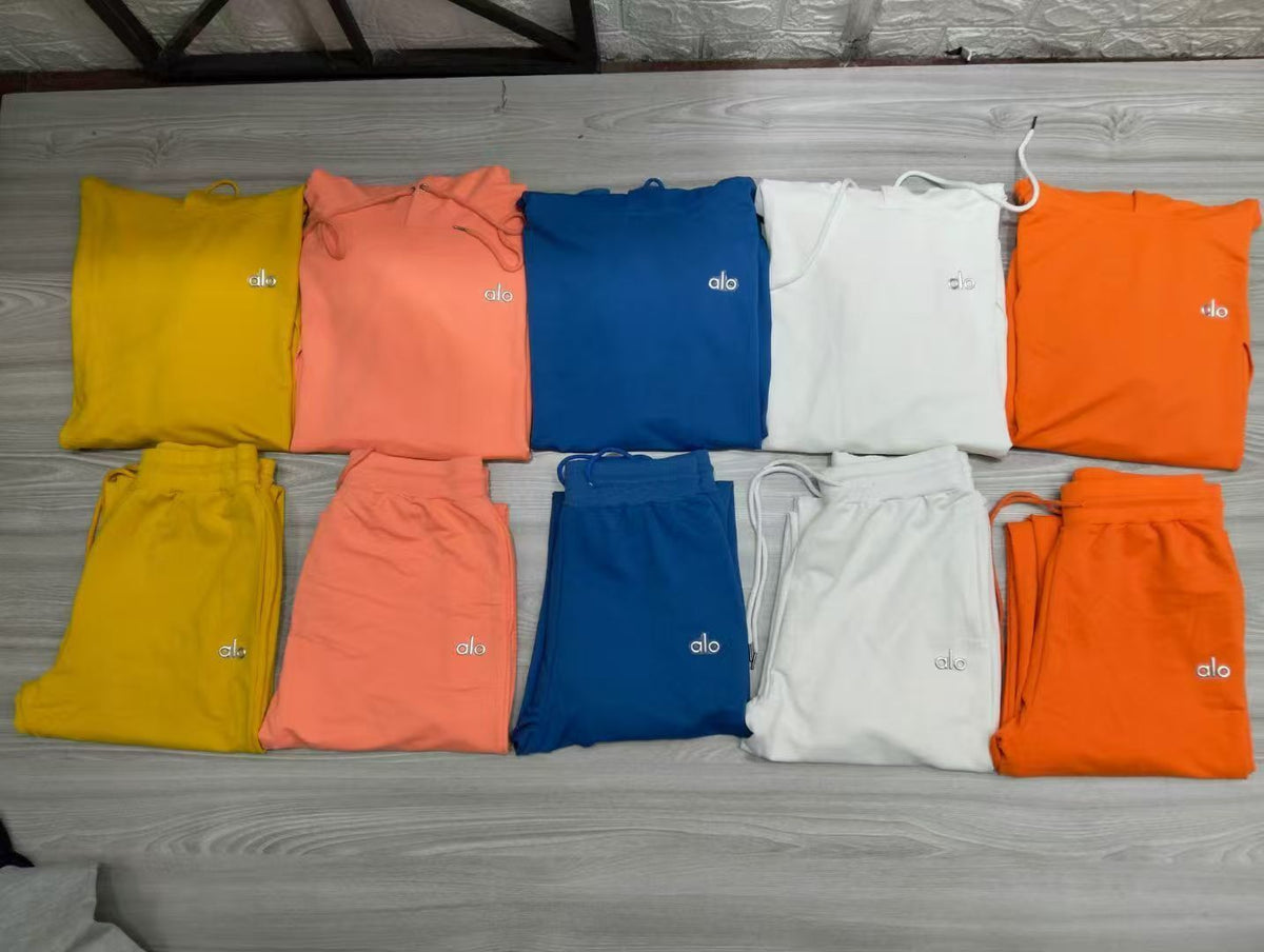 Alo-Hooded Sweatshirt Set(A1210)