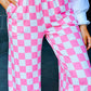 (Pre order/9.26)Checked High Waist Wide Leg Pants