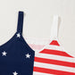 Independence Day Stars and Stripes Printed Casual Tank Top